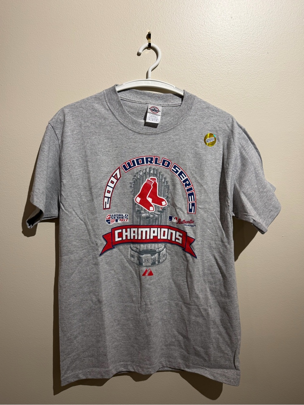 Vintage 2007 World Series Champions Boston Red Sox Clubhouse Shirt Men's M